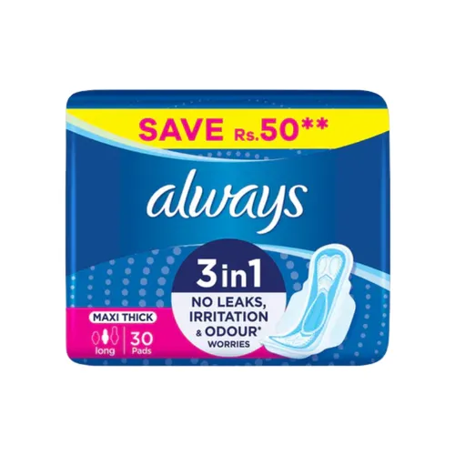 ALWAYS PADS MAXI THICK 30PCS 3IN1 LONG