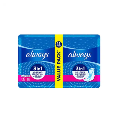 ALWAYS PADS MAXI THICK EXTRA LONG 6PCS