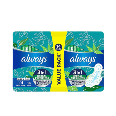 ALWAYS PADS EXTRA ULTRA THIN LONG 14PCS