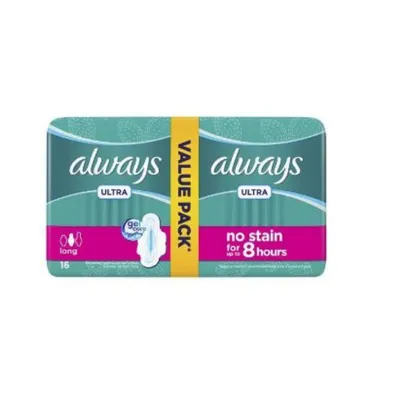 Always Ultra Thin S3 Dual Pack Pads 16PCS