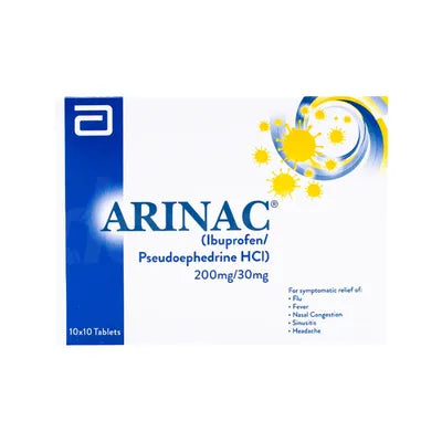 Arinac 200 /30mg Tablet