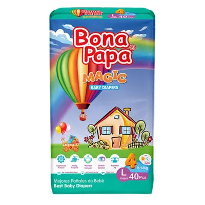 Bona Papa Magic Large Diapers - 40Pcs
