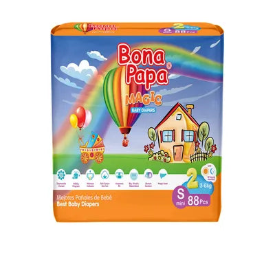 Bona Papa Magic Small Diapers - 88Pcs