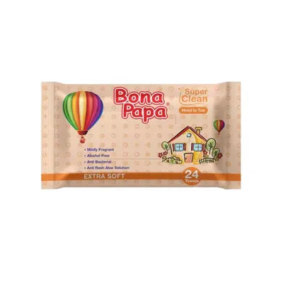 Bona Papa Without Lid Wipes 24Pcs