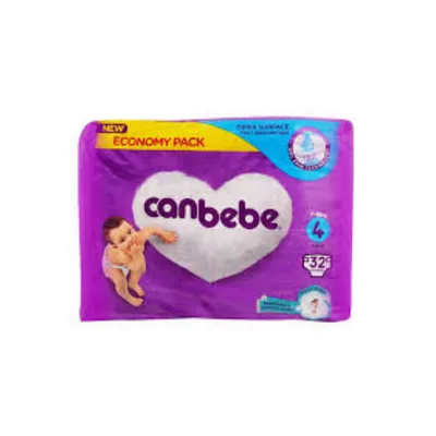 Canbebe Economy Maxi Size 4 Diapers - 32Pcs