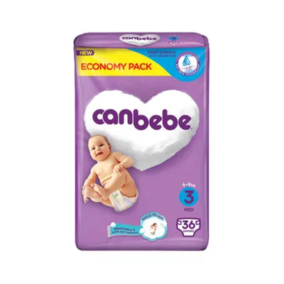 Canbebe Economy Medium Diapers - 36Pcs