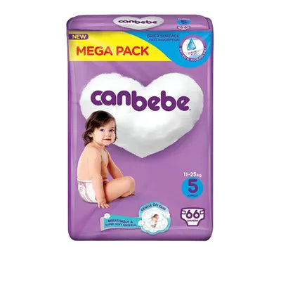 Canbebe Junior Size 5 Diapers - 66Pcs