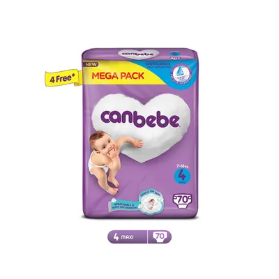 Canbebe Maxi Size 4 Diapers - 70Pcs