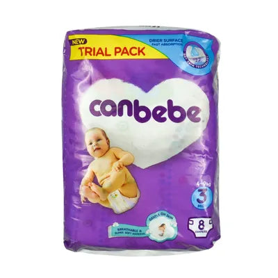 Canbebe Medium Diapers - 8Pcs