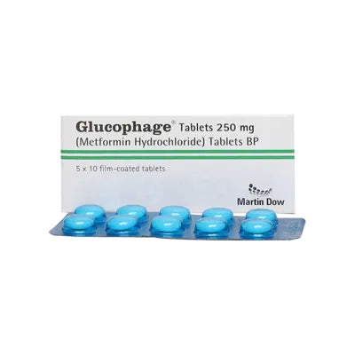 Glucophage 250mg Tablet