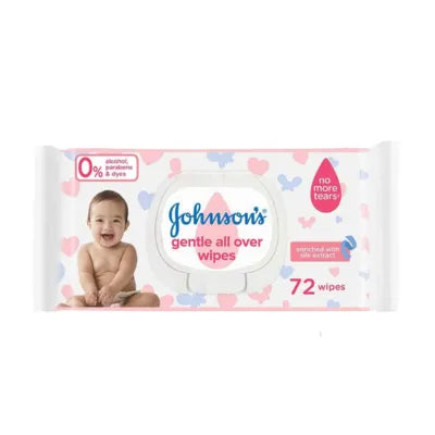 Johnsons Baby Wipes 72Pcs