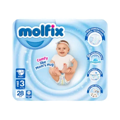 Molfix Midi Diapers - 28Pcs