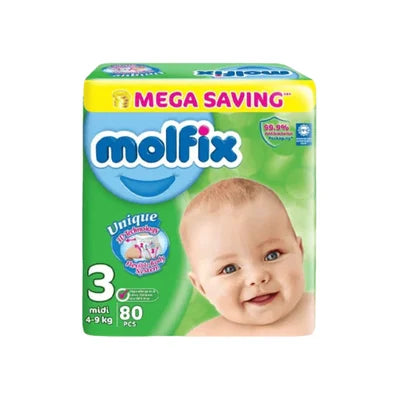 Molfix Midi Diapers - 80Pcs