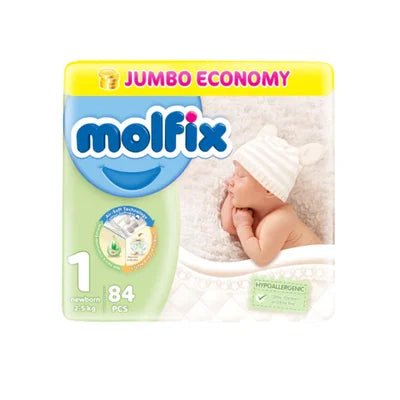 Molfix Newborn Diapers - 84Pcs