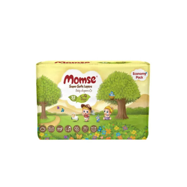 Momse Economy Large Diapers - 32Pcs