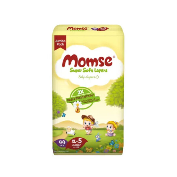 Momse Jumbo Xlarge Diapers - 44Pcs
