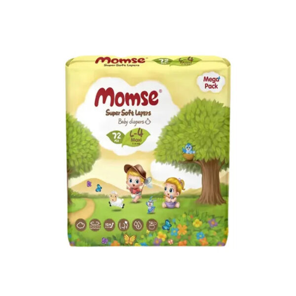 Momse Mega Large Diapers - 72Pcs