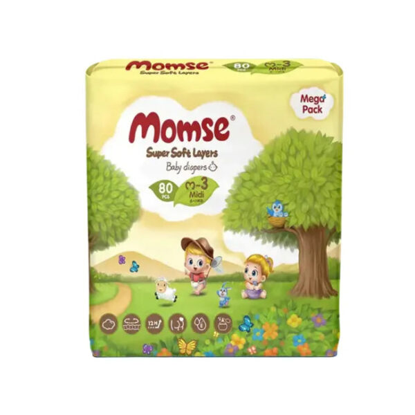 Momse Mega Mini Diapers - 90Pcs