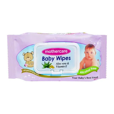 Mother Care Baby Purple Wipes 70Pcs