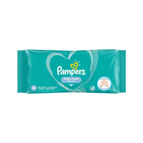 Pampers Fresh Clean Wipes 52Pcs