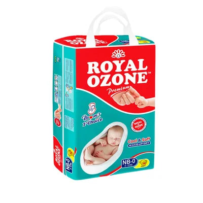 Royal Ozone New Born Diapers - 50Pcs