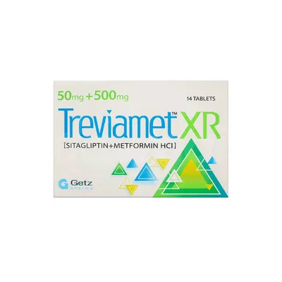 Treviamet XR 50mg+500mg Tablet
